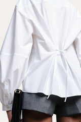 Cleo Poplin Shirt | Elie Tahari WHITE