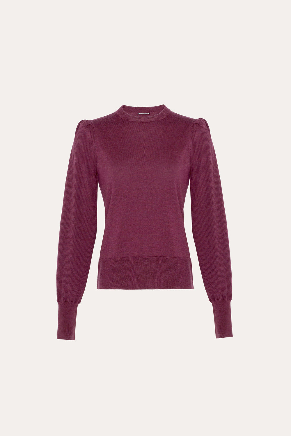 Wool Blouson Sweater | Elie Tahari MERLOT