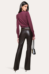Wool Blouson Sweater | Elie Tahari MERLOT