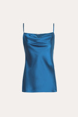 Silk Draped Camisole | Elie Tahari PACIFIC BLUE