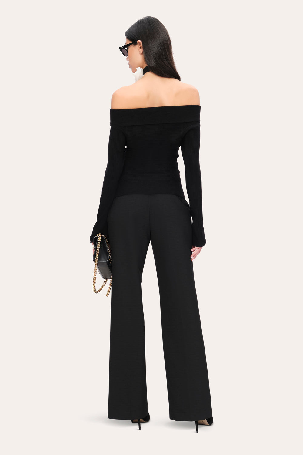 Off-Shoulder Sweater | Elie Tahari BLACK