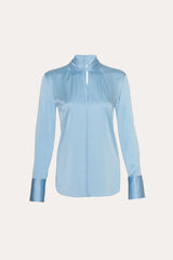 Silk Twist Shirt | Elie Tahari CRYSTAL BLUE