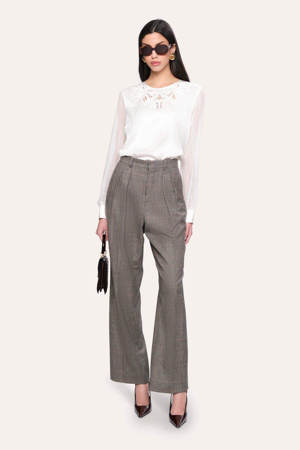 Olivia Silk Blouse | Elie Tahari FRESH PEARL