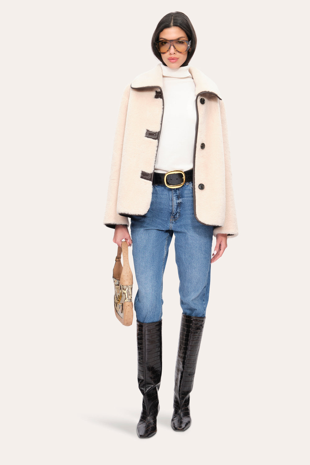 Cash-Wool Sweater | Elie Tahari SNOW