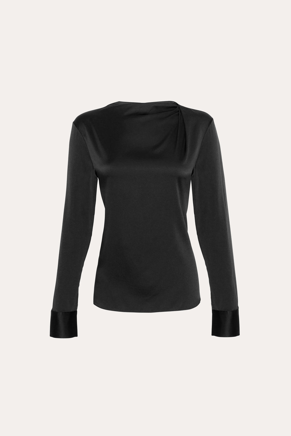 Silk Draped Top | Elie Tahari BLACK