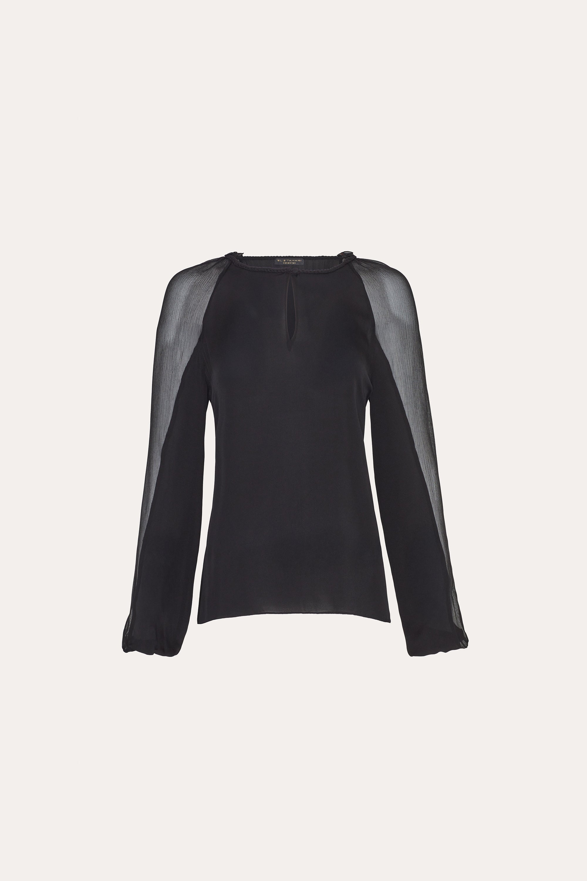 Silk Chiffon Blouse | Elie Tahari BLACK