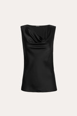 Silk Cowl Neck Top | Elie Tahari BLACK