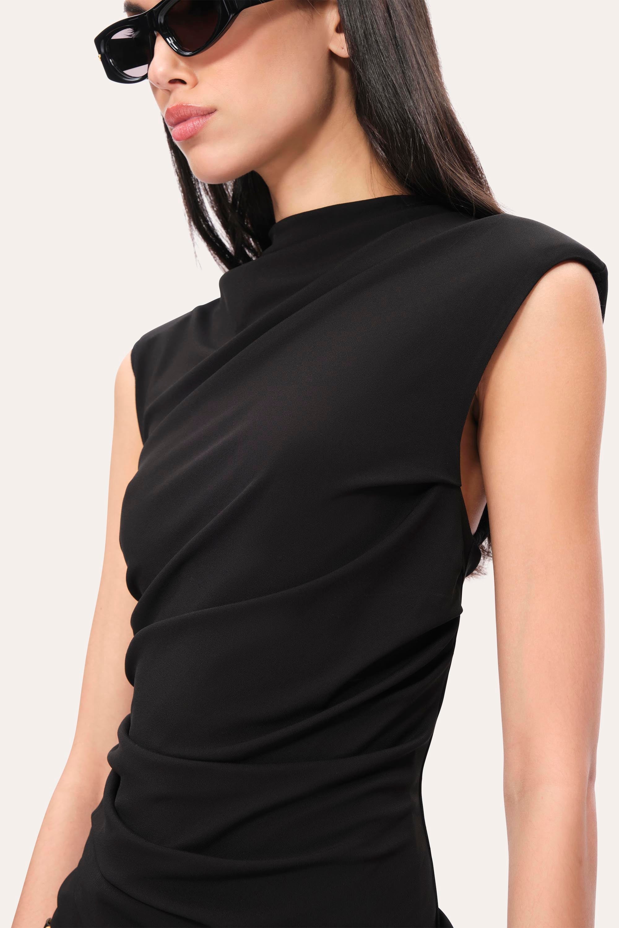 Draped Jersey Knit | Elie Tahari BLACK