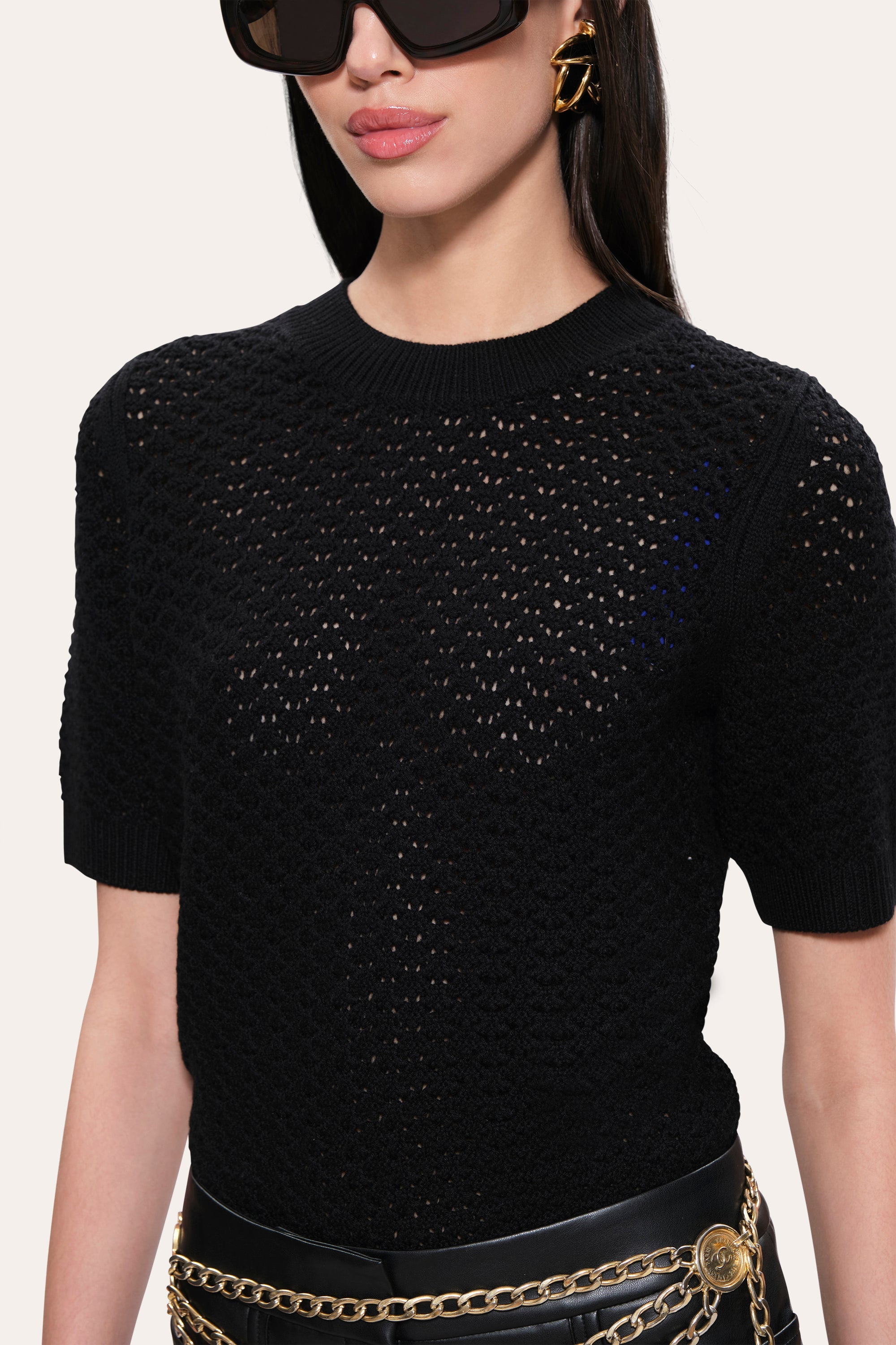 Maya Wool Sweater | Elie Tahari BLACK