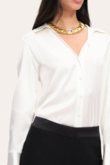 Sophia Silk Shirt | Elie Tahari FRESH PEARL
