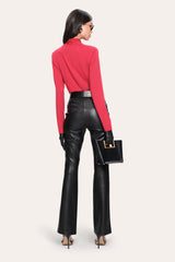 Kaia Twist Knit | Elie Tahari CRANBERRY