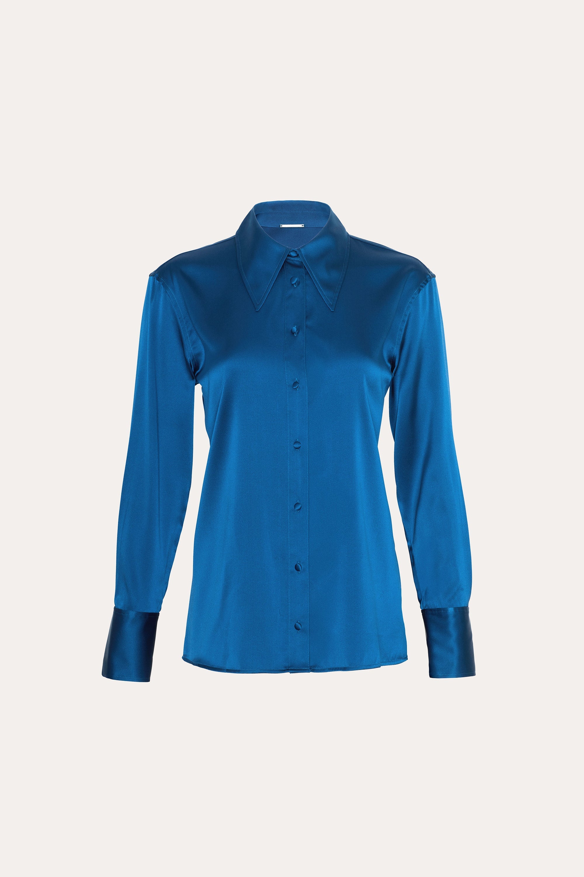 Silk Button Down Shirt | Elie Tahari PACIFIC BLUE