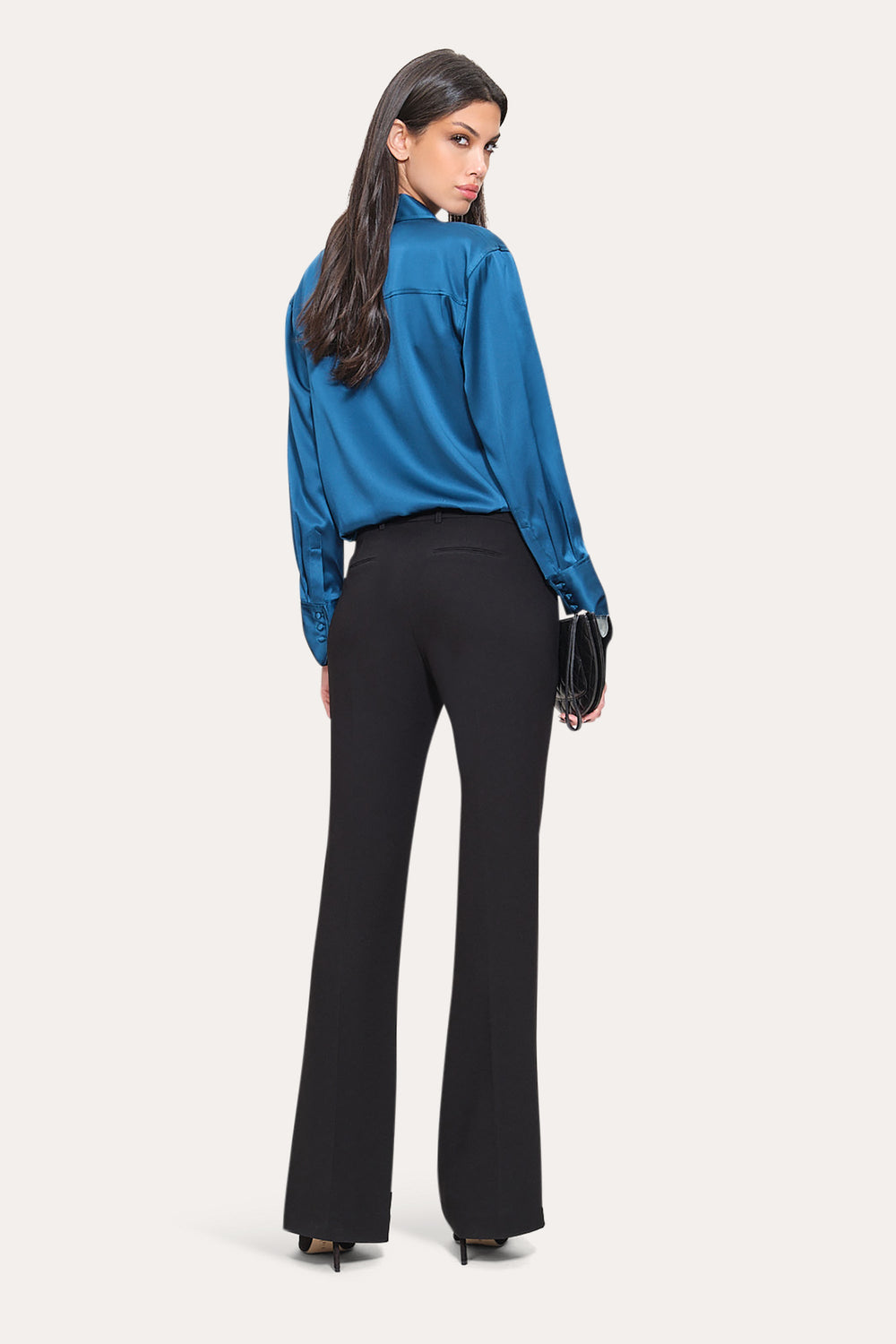 Silk Button Down Shirt | Elie Tahari PACIFIC BLUE