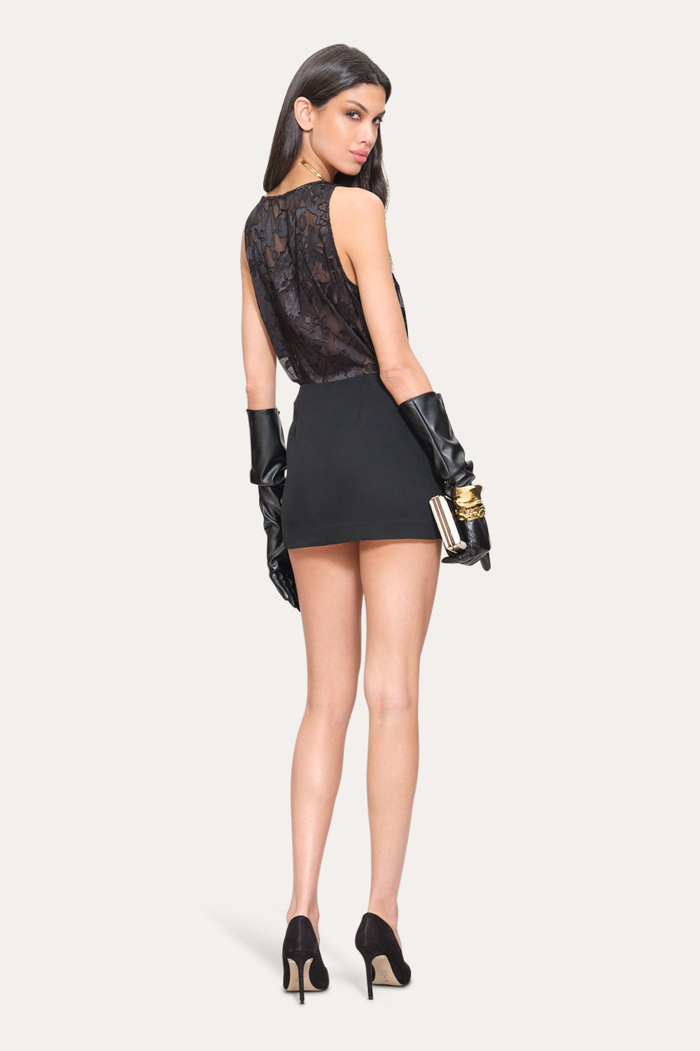 Shadow Scoop Tank | Elie Tahari BLACK