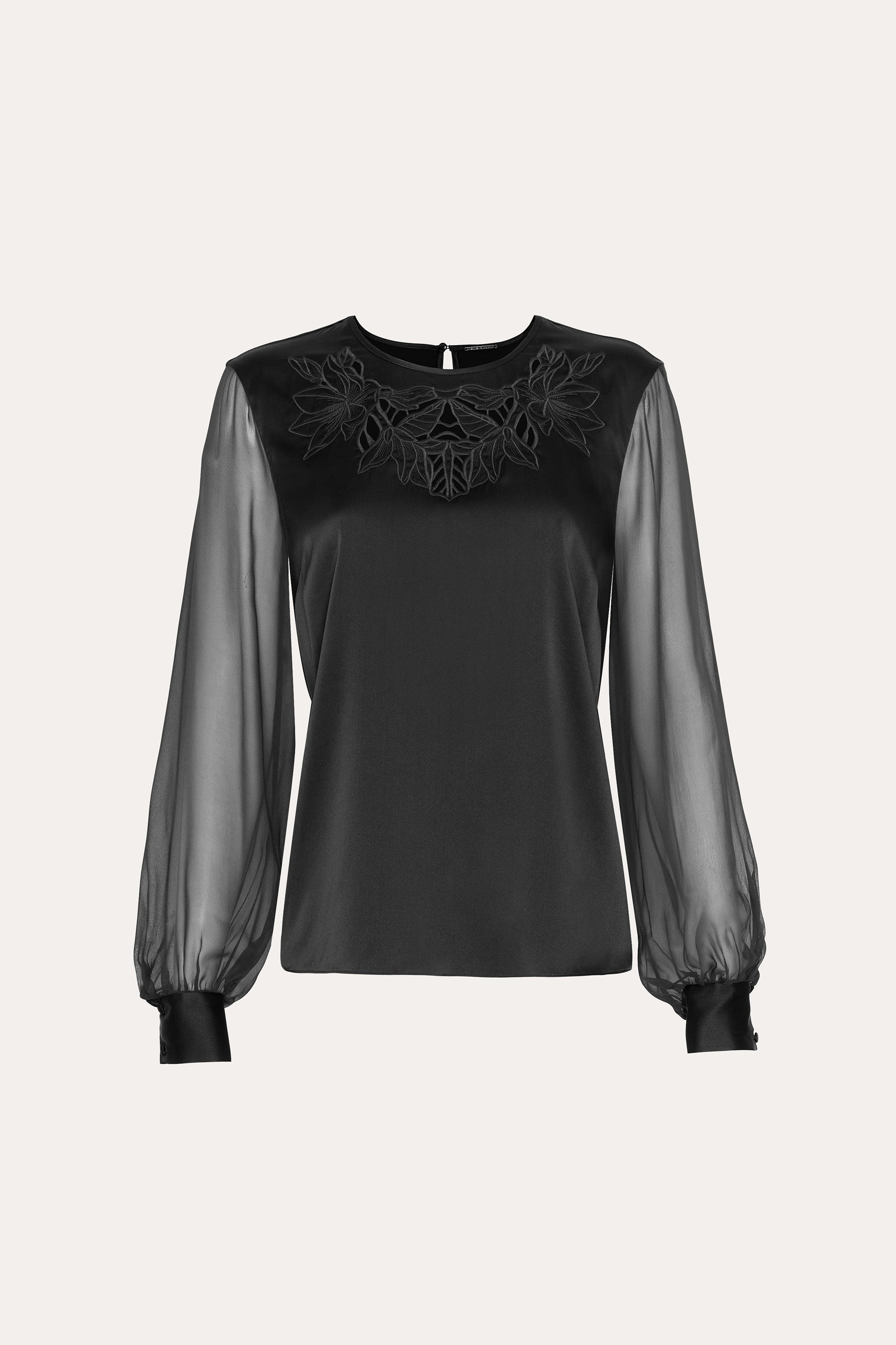 Olivia Silk Blouse | Elie Tahari BLACK