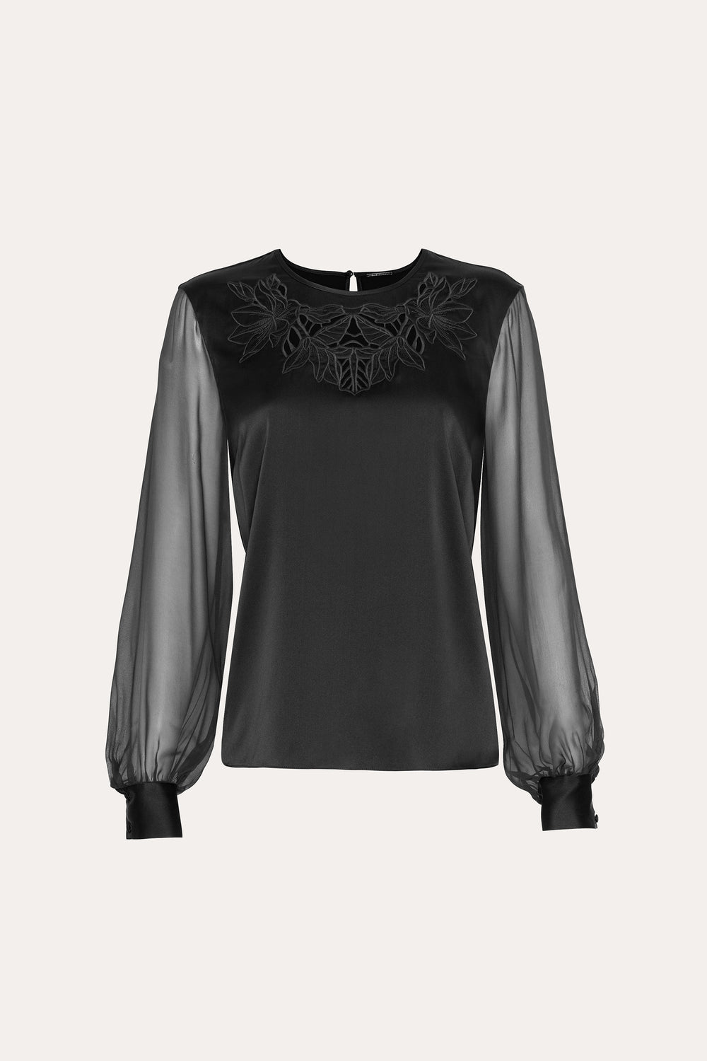 Olivia Silk Blouse | Elie Tahari BLACK