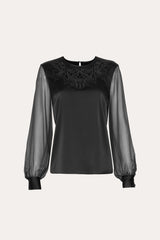 Olivia Silk Blouse | Elie Tahari BLACK