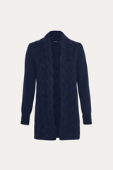 Cable Cardigan | Elie Tahari GALAXY NAVY