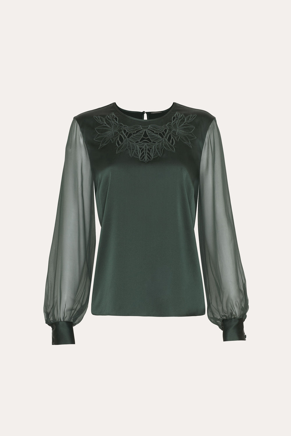 Olivia Silk Blouse | Elie Tahari DARK WILLOW