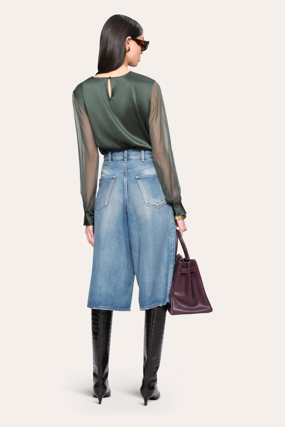 Olivia Silk Blouse | Elie Tahari DARK WILLOW