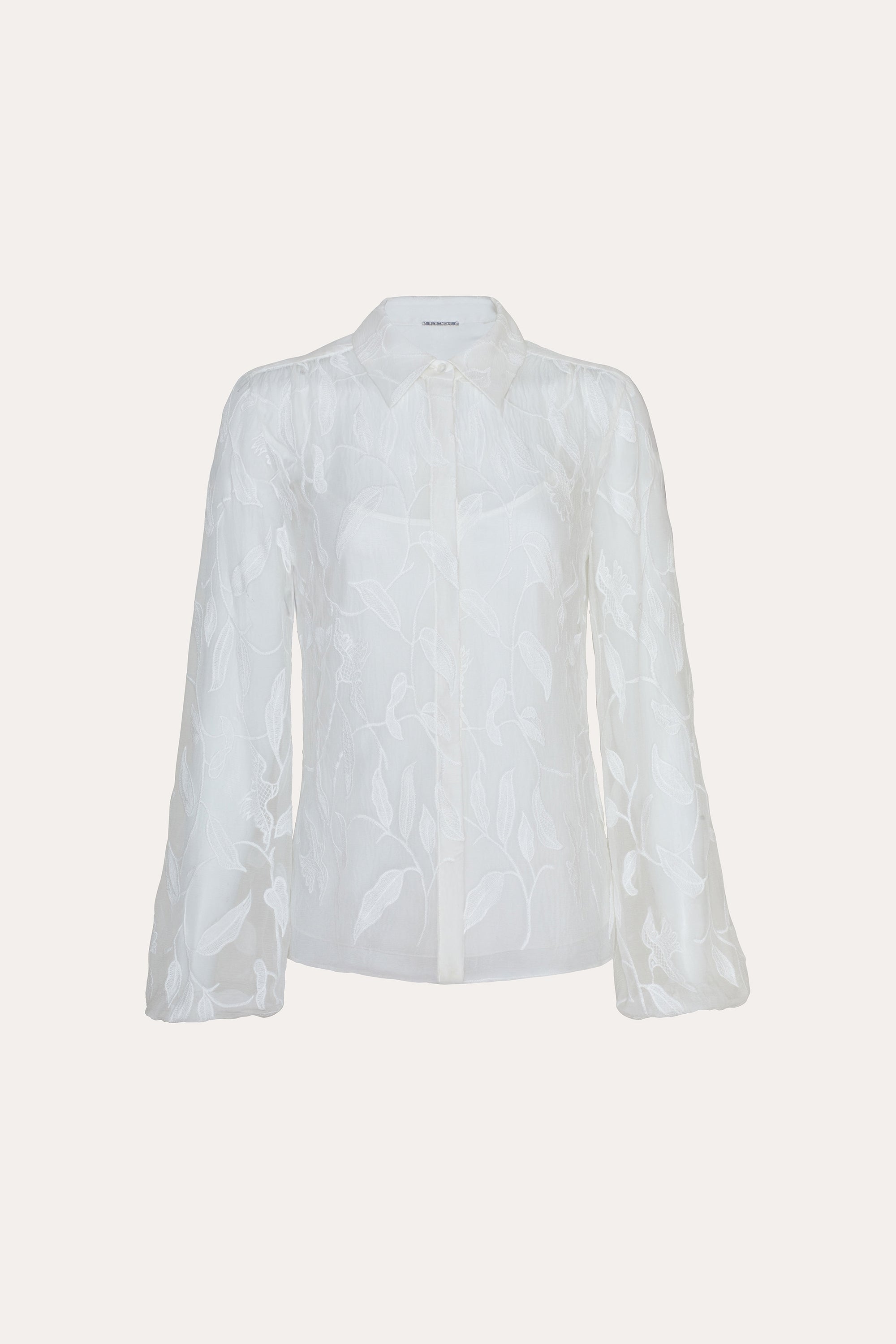 Embroidered Chiffon Shirt | Elie Tahari PEARL