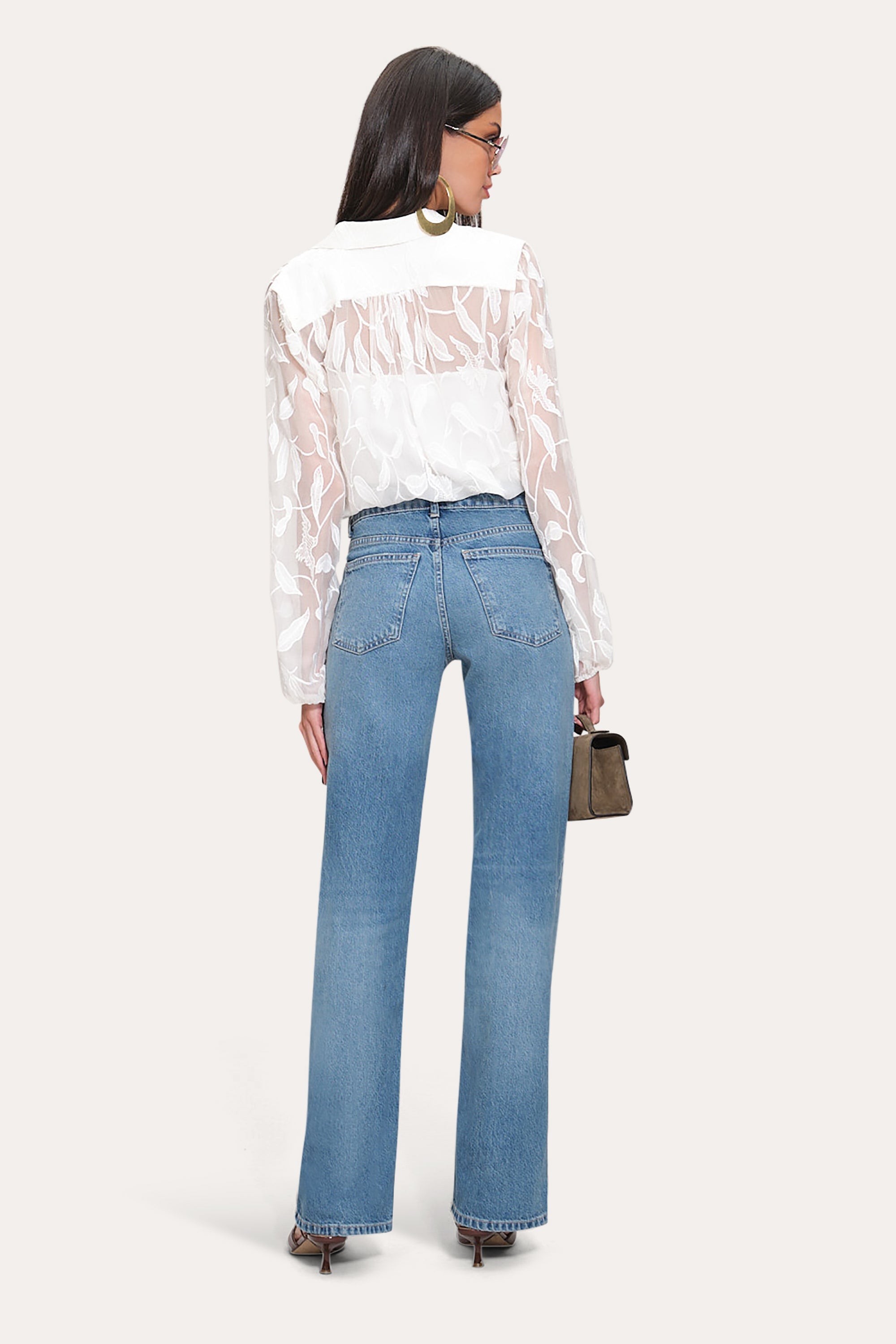 Embroidered Chiffon Shirt | Elie Tahari PEARL