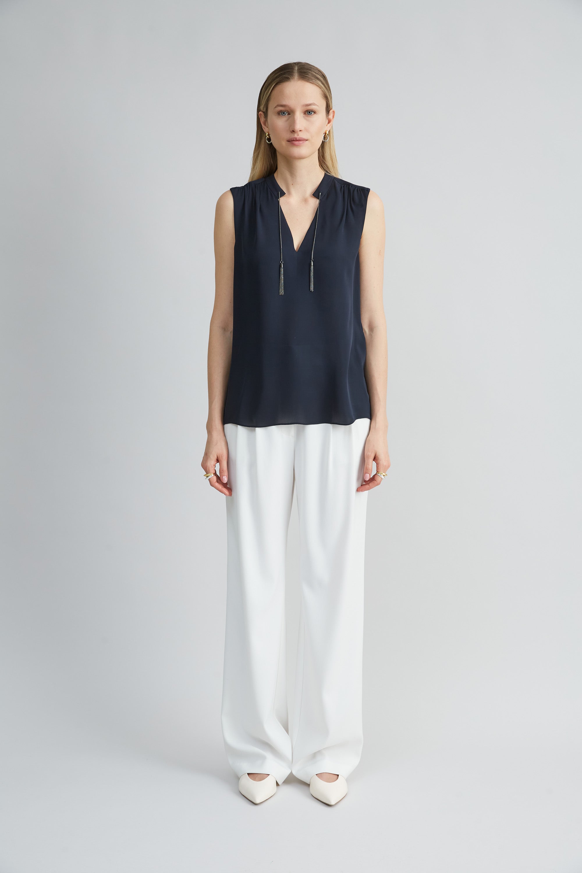 Silk Chain Shirt | Elie Tahari STARGAZER