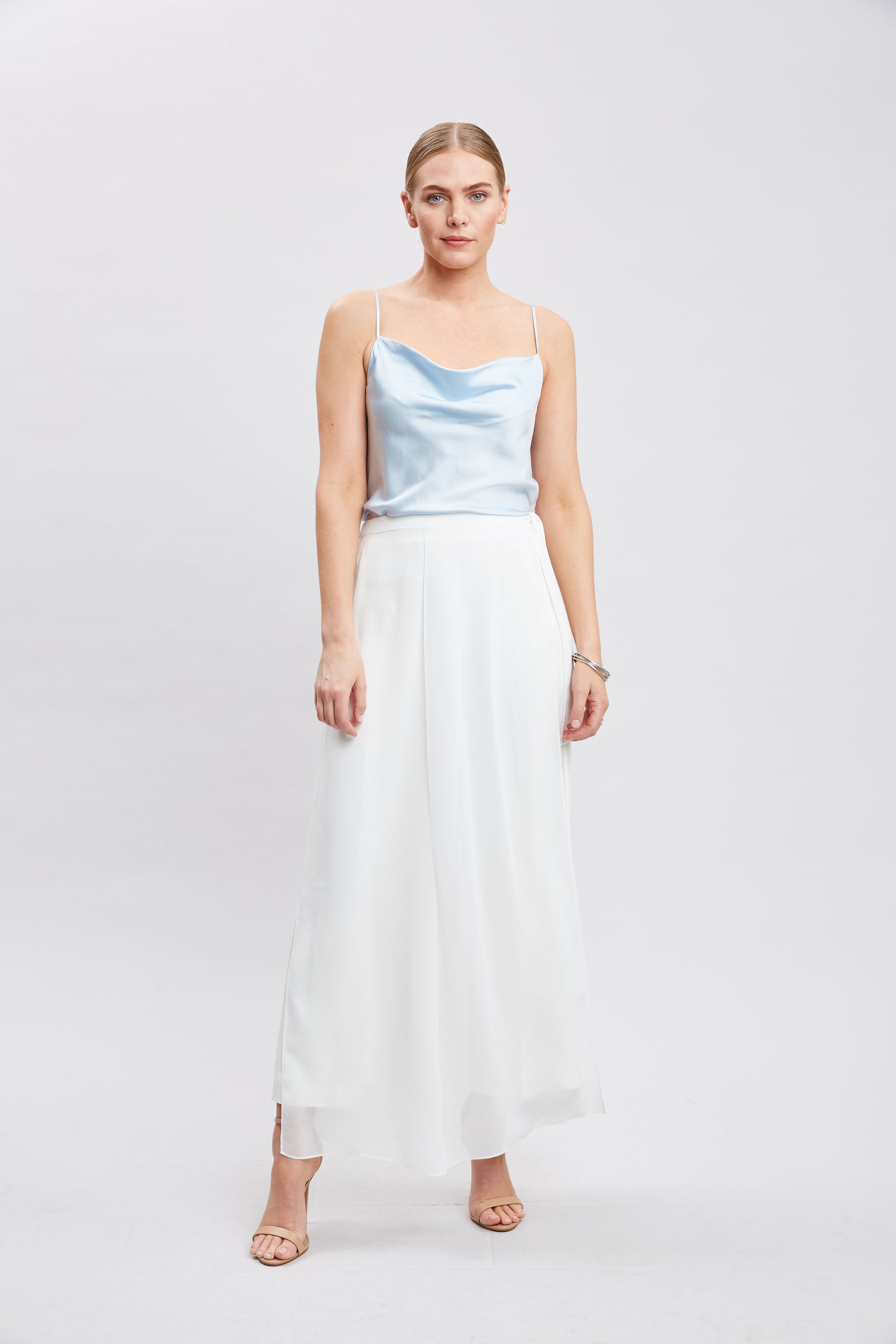 Silk Satin Camisole | Elie Tahari MIST BLUE