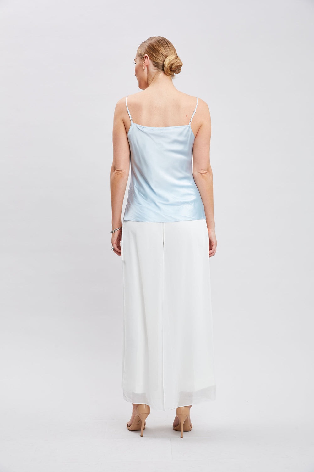 Silk Satin Camisole | Elie Tahari MIST BLUE