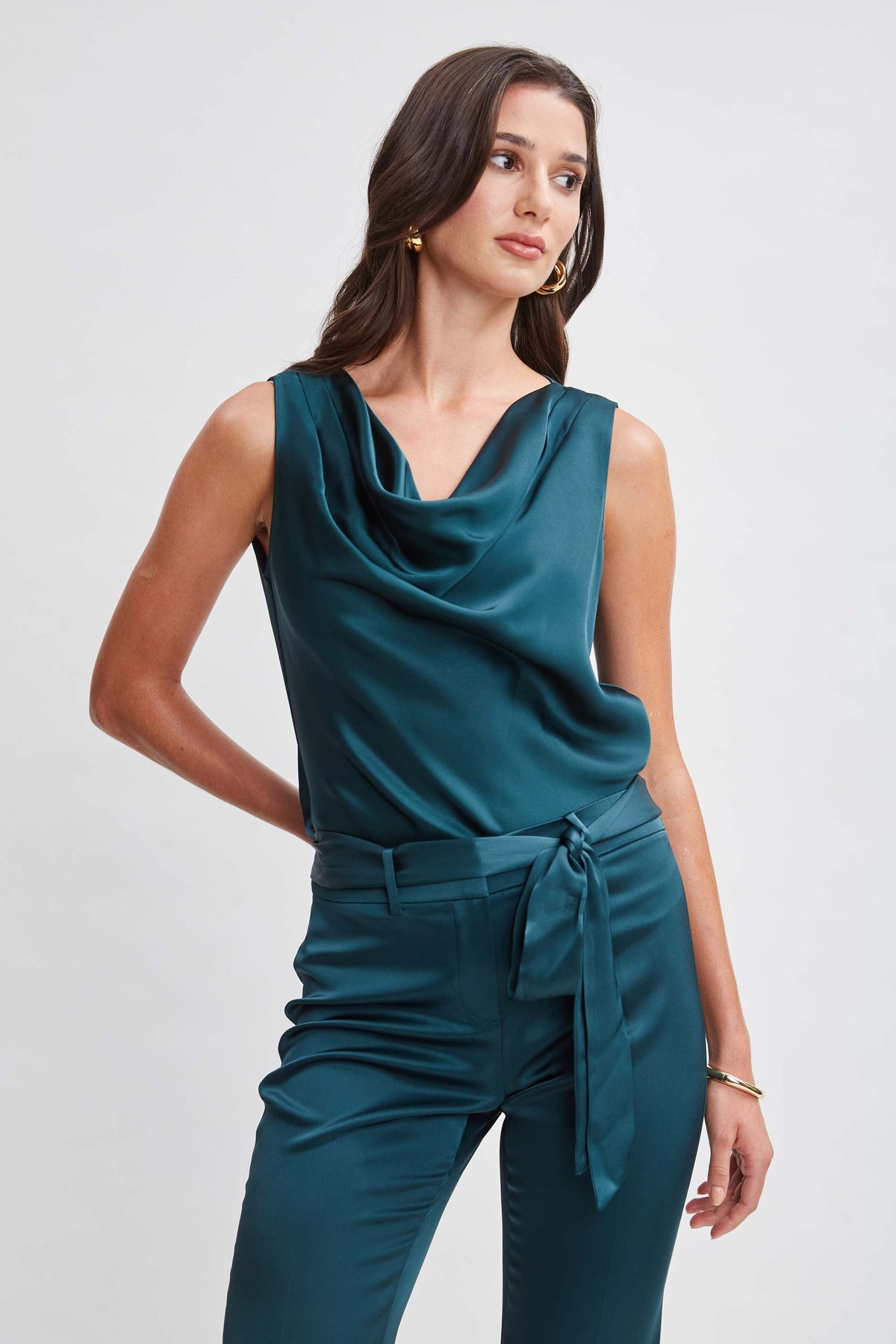 Satin Cowl Top | Elie Tahari JADITE