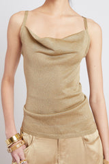 Metallic Knit Cami | Elie Tahari BRONZE