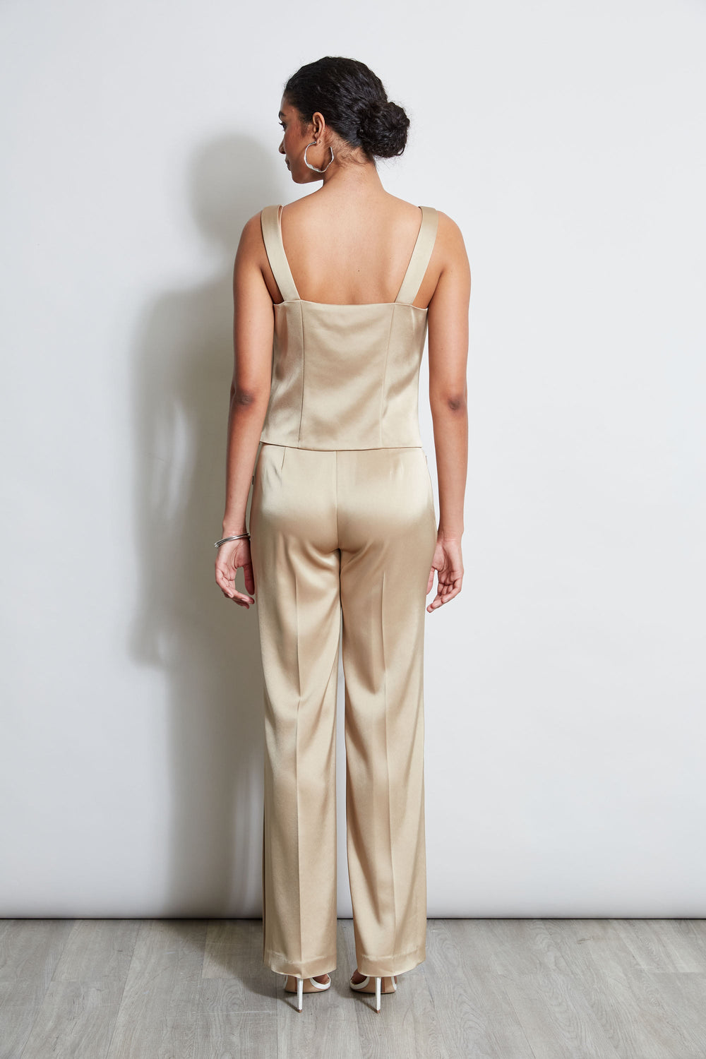 Satin Cowl Cami | Elie Tahari SANDCASTLE