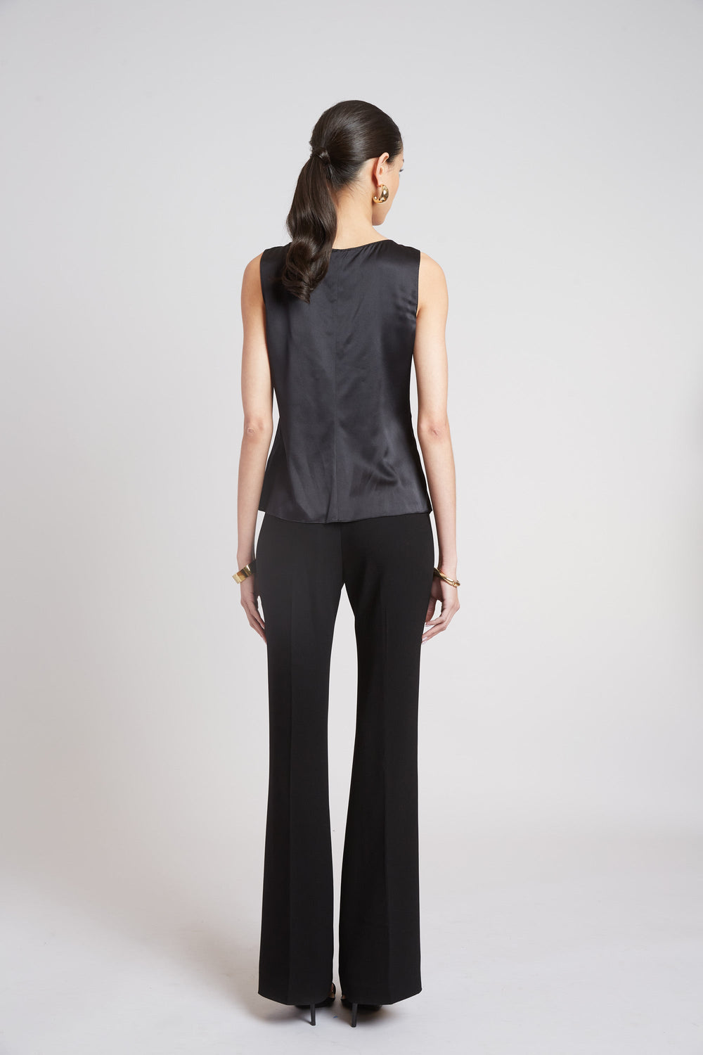 Silk Cascade Top | Elie Tahari BLACK