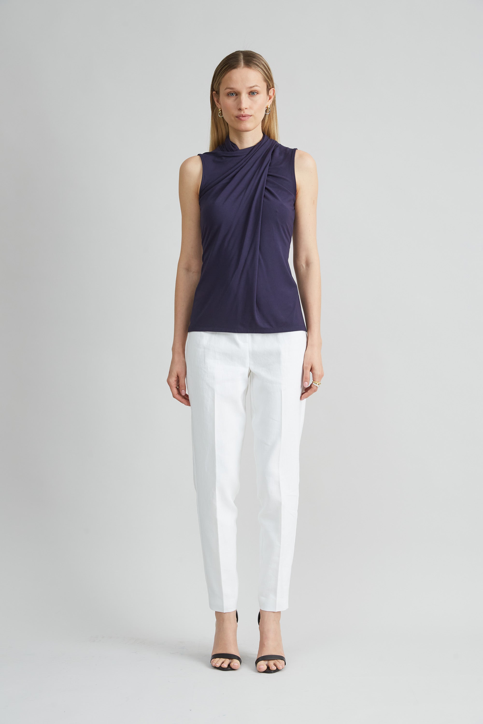 Sleeveless Twist Neck Knit | Elie Tahari STARGAZER