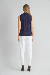 Sleeveless Twist Neck Knit | Elie Tahari STARGAZER