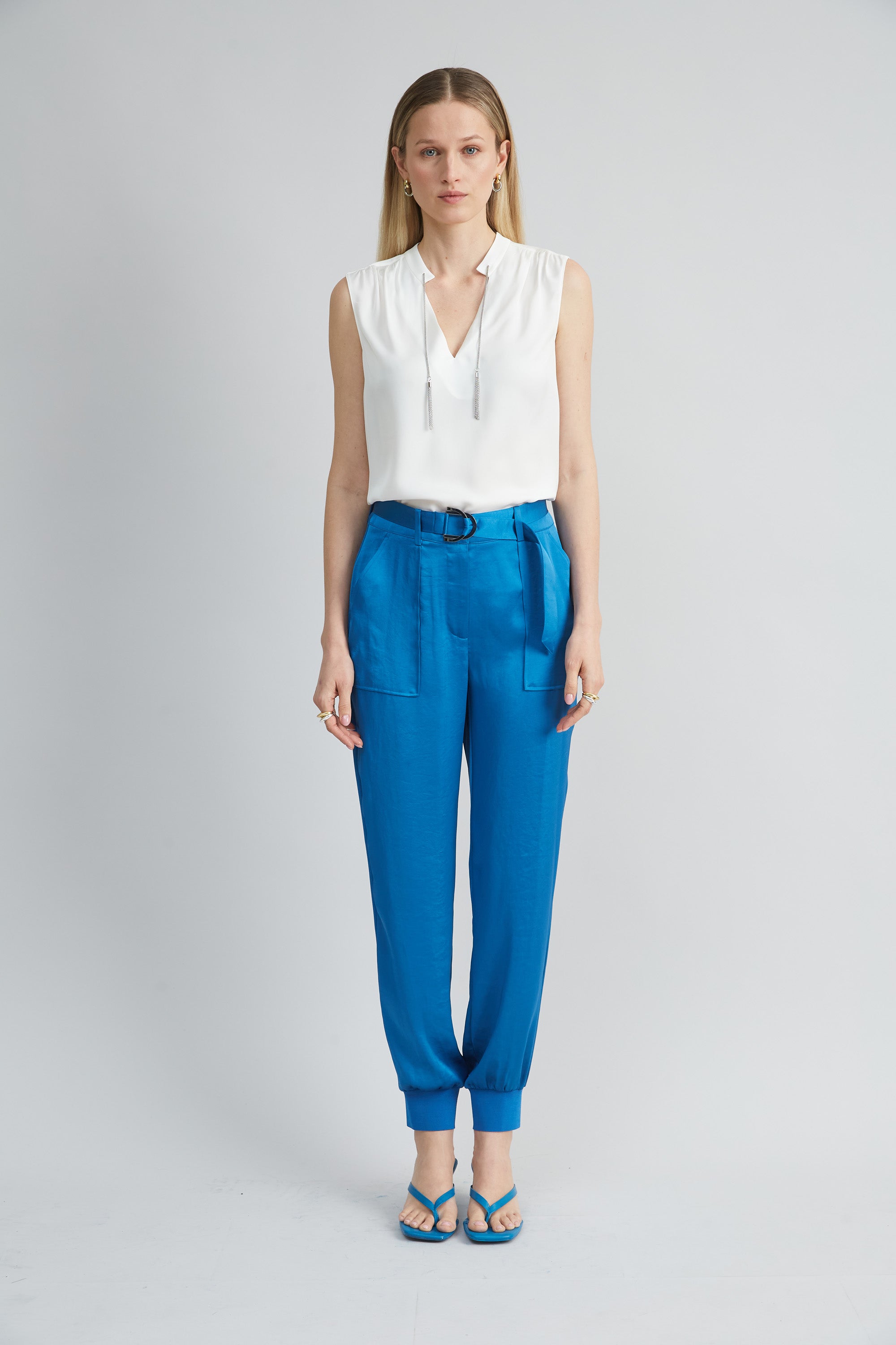 Silk Chain Shirt | Elie Tahari FRESH PEARL