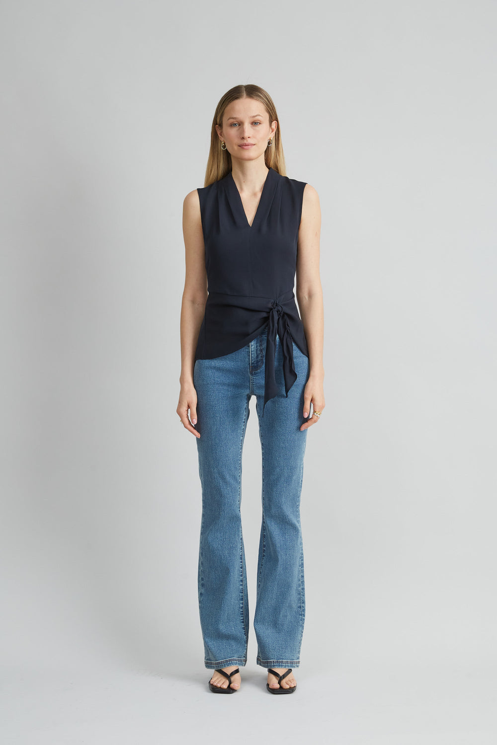 Silk Side Tie Shirt | Elie Tahari STARGAZER