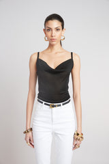 Metallic Knit Cami | Elie Tahari BLACK