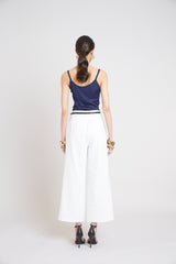 Metallic Knit Cami | Elie Tahari GALAXY NAVY