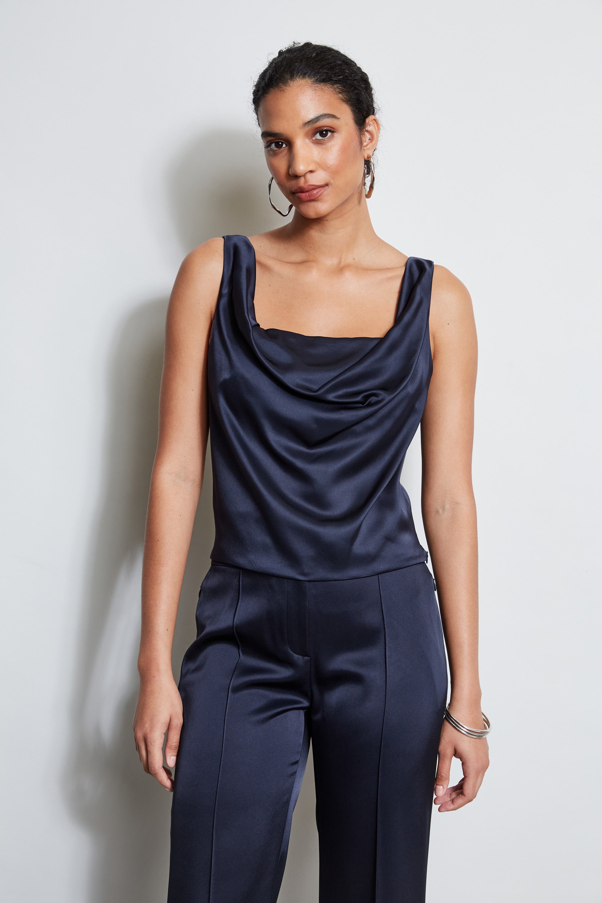 Satin Cowl Cami | Elie Tahari STARGAZER