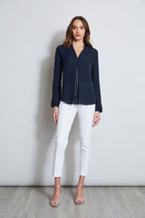 Long Sleeve Chain Shirt | Elie Tahari STARGAZER
