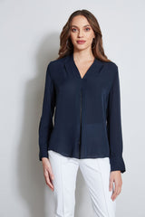 Long Sleeve Chain Shirt | Elie Tahari STARGAZER