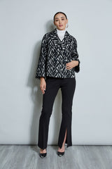 Sleeveless Satin Front Sweater | Elie Tahari SNOW
