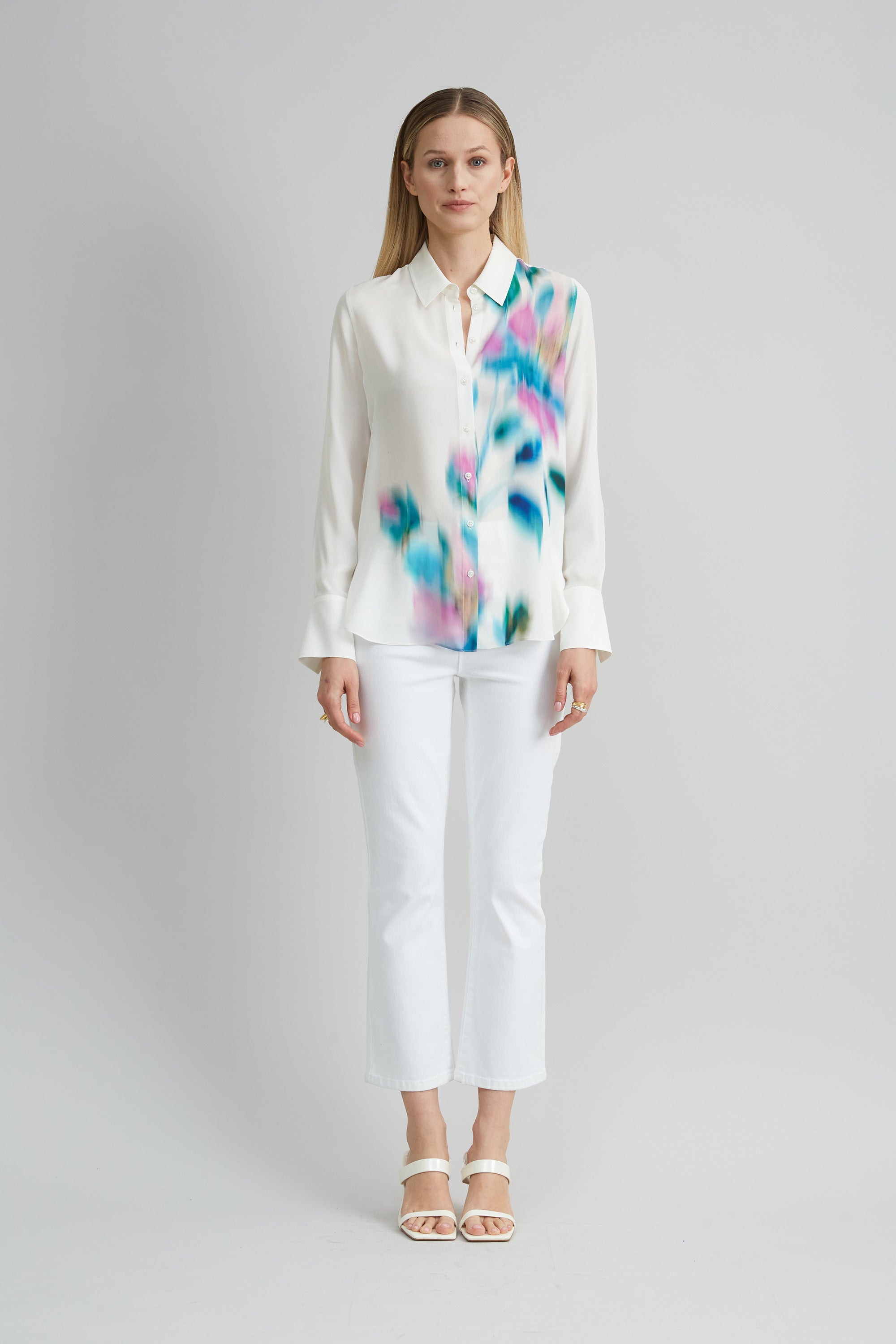 Silk Shirt | Elie Tahari IVORY MULTI