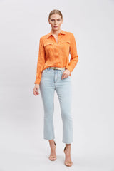 Silk Jacquard Utility Shirt | Elie Tahari MANGO