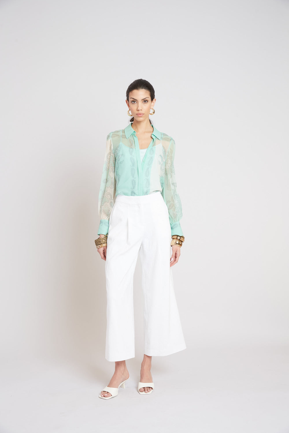 Silk Scarf Print Shirt | Elie Tahari MULTI