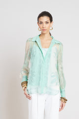 Silk Scarf Print Shirt | Elie Tahari MULTI