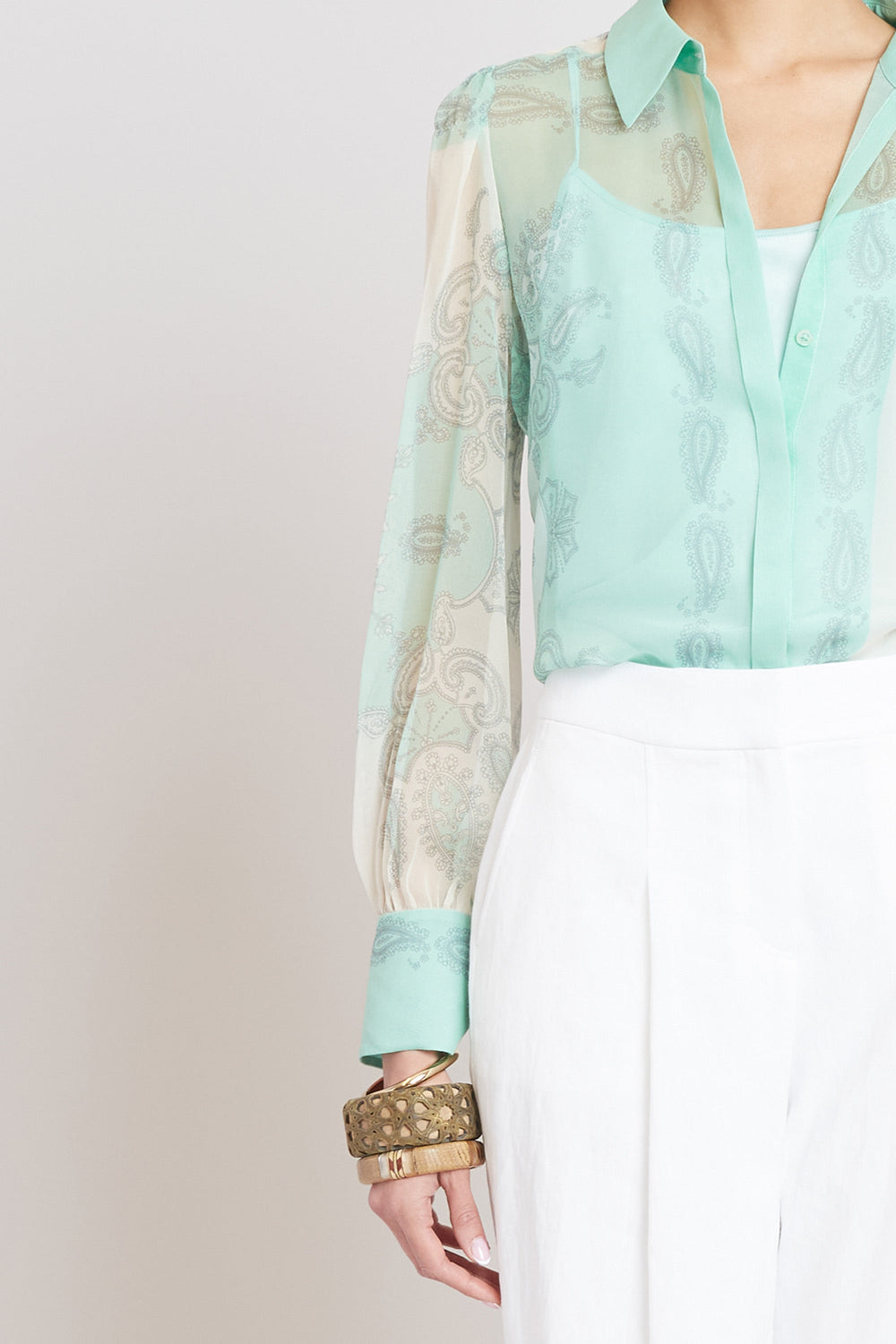 Silk Scarf Print Shirt | Elie Tahari MULTI