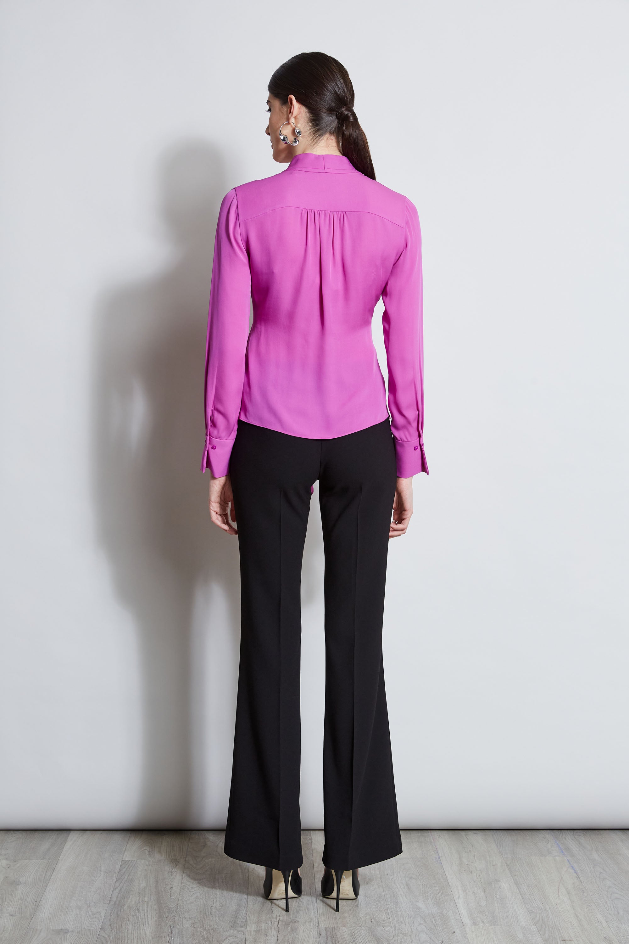 Contour Side Tie Shirt | Elie Tahari PEONY