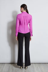 Contour Side Tie Shirt | Elie Tahari PEONY